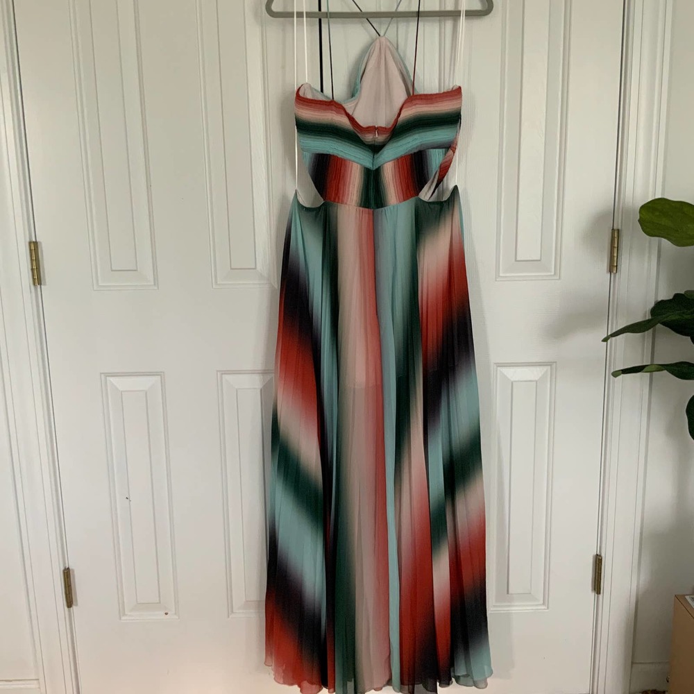 AMUR Janet Stripe Gown Size 14 - Picture 5 of 9